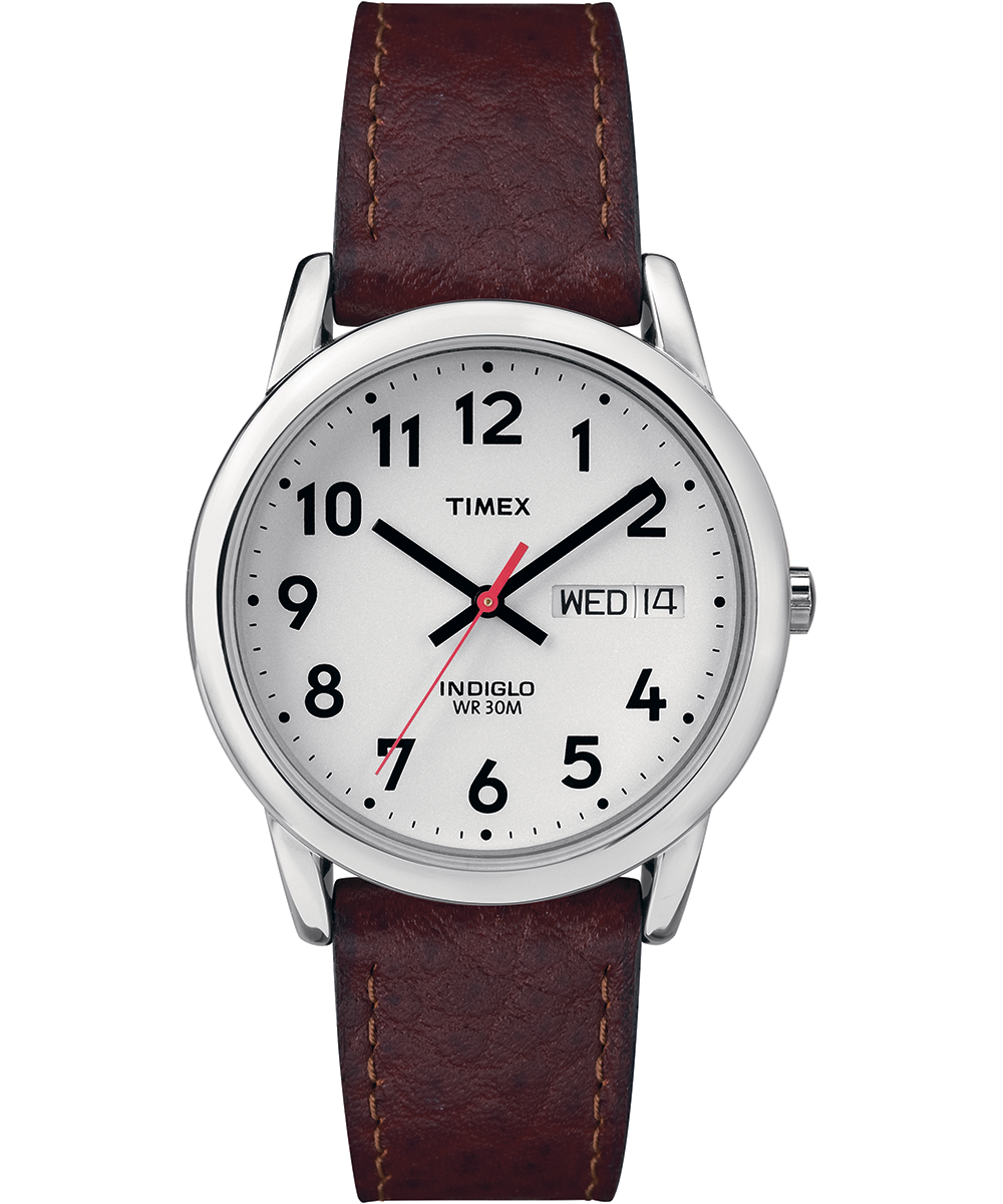 Heritage Easy Reader Day Date 35mm Leather Strap Watch