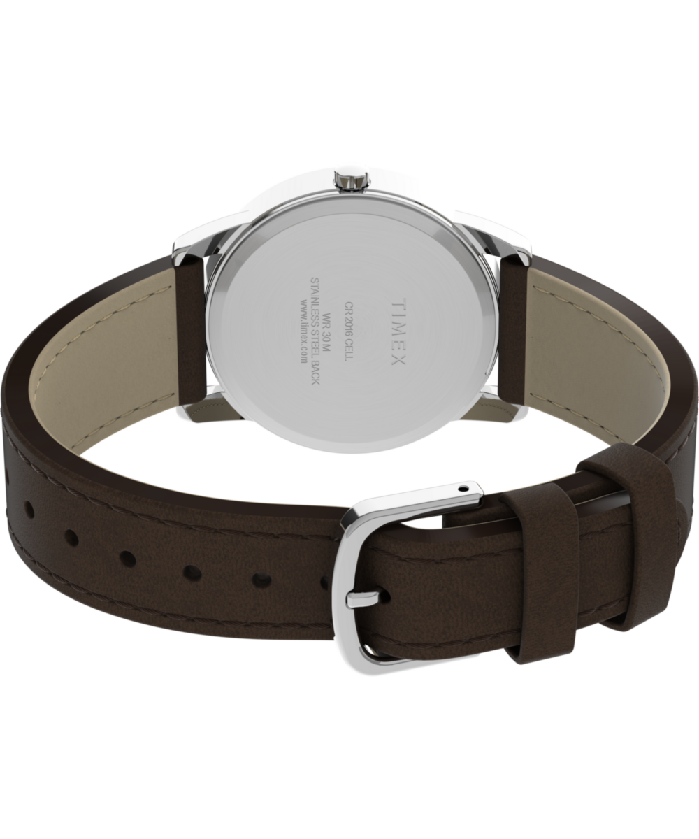 Heritage Easy Reader Day Date 35mm Leather Strap Watch