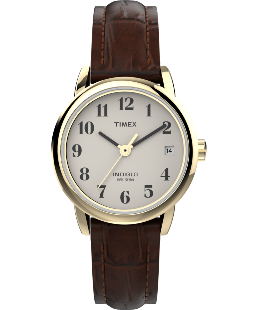 Heritage Easy Reader 25mm Leather Strap Watch