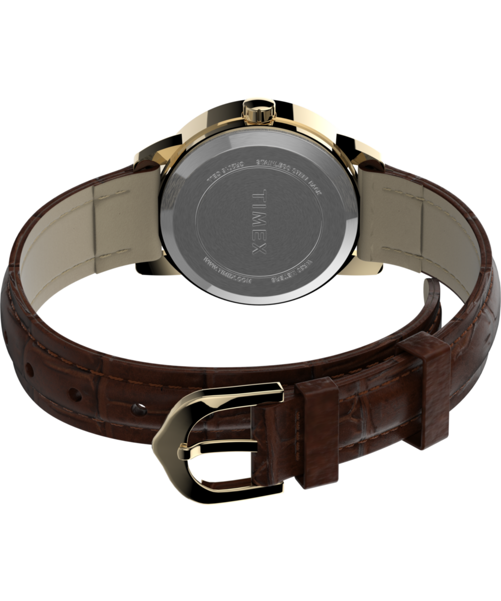 Heritage Easy Reader 25mm Leather Strap Watch