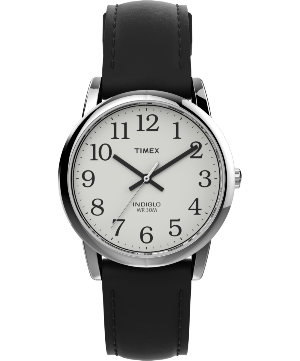 Heritage Easy Reader 35mm Leather Strap Watch