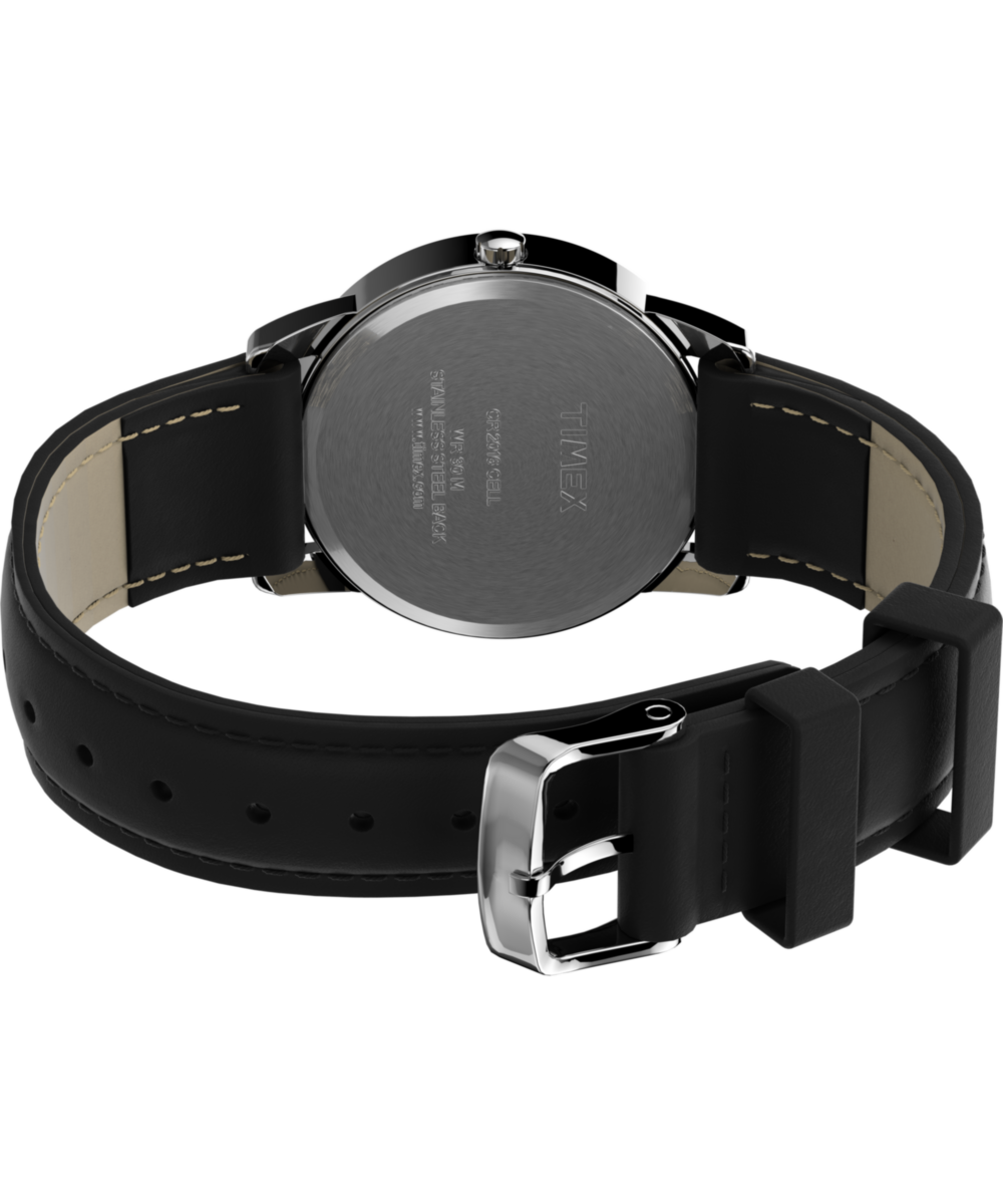 Heritage Easy Reader 35mm Leather Strap Watch
