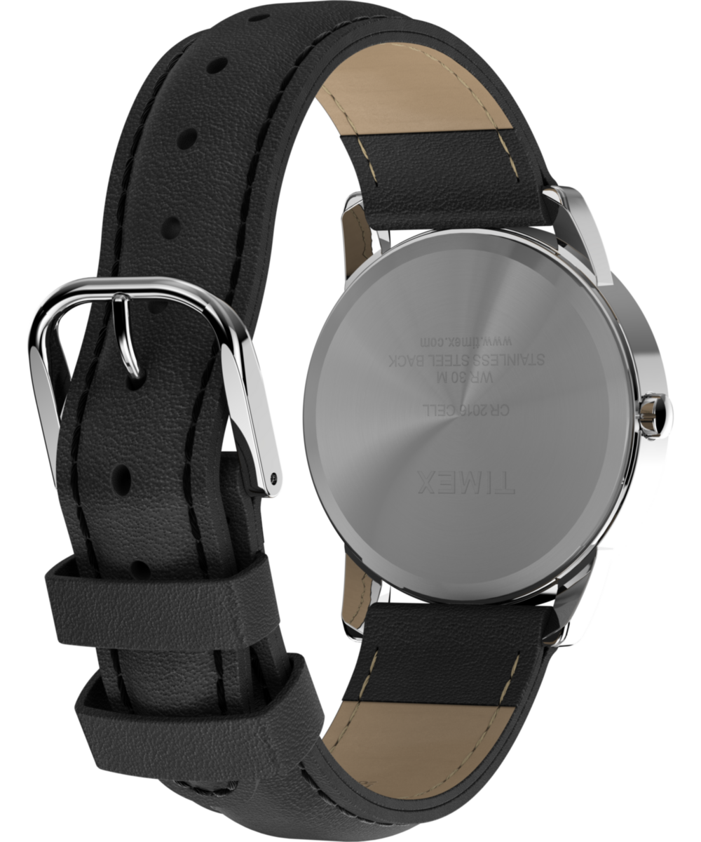 Heritage Easy Reader 35mm Leather Strap Watch