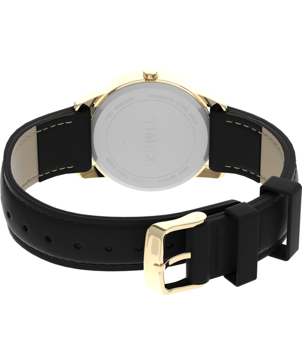 Heritage Easy Reader 35mm Leather Strap Watch