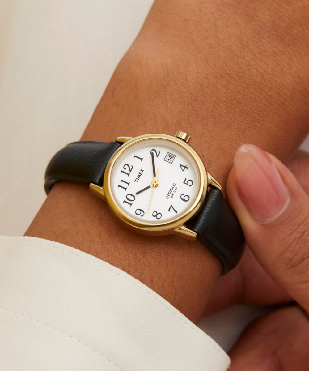 Heritage Easy Reader 25mm Leather Strap Watch