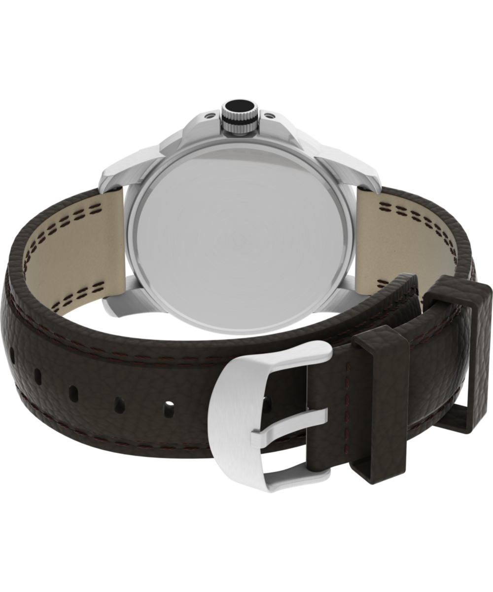 Heritage Expedition Metal Field 40mm Leather Strap Watch