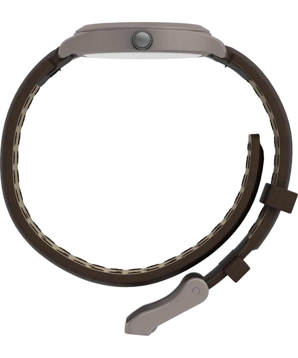 Heritage Expedition Metal Field 37mm Leather Strap Watch