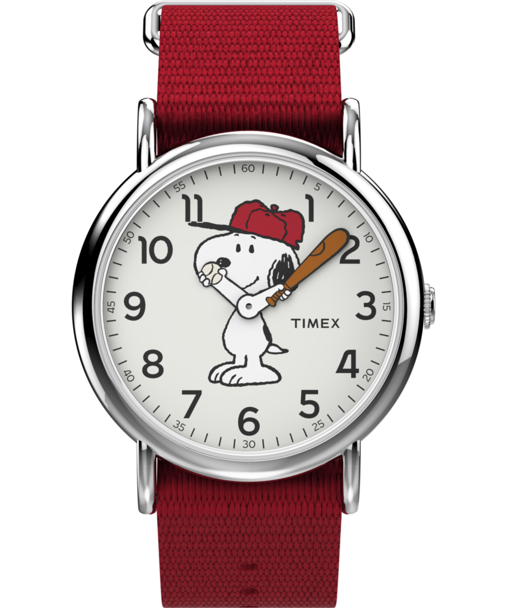 Heritage Peanuts x Timex Snoopy 38mm Fabric Strap Watch