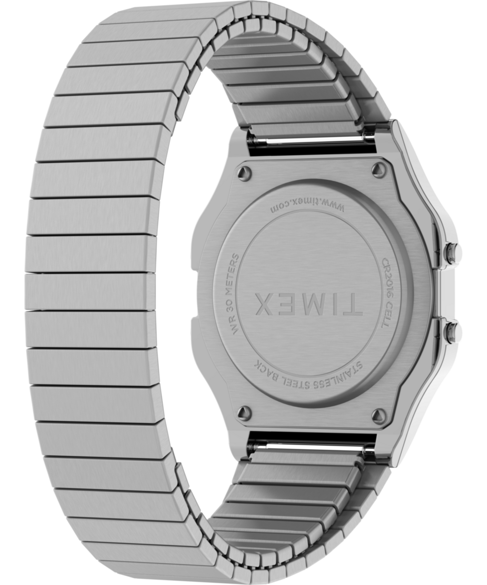 Heritage Timex T80 34mm Stainless Steel Expansion Band Watch