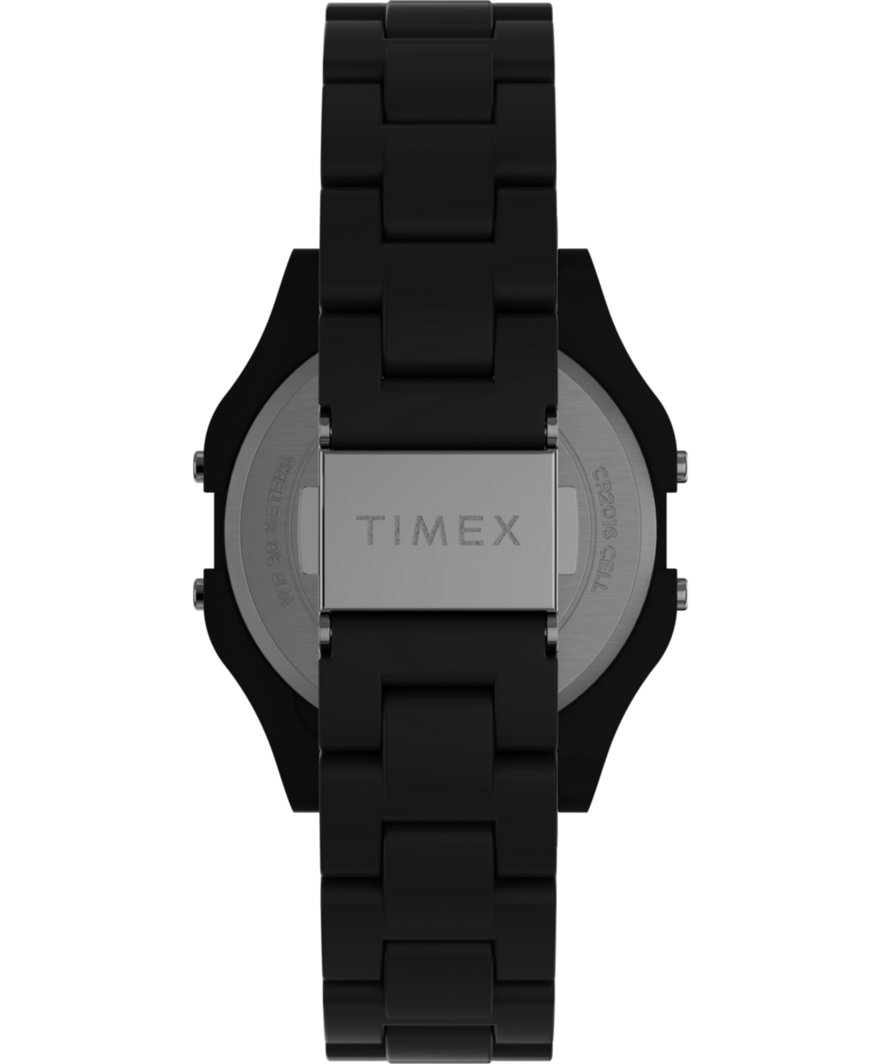 Heritage Timex 80 36mm Glossy Black Resin Bracelet Watch