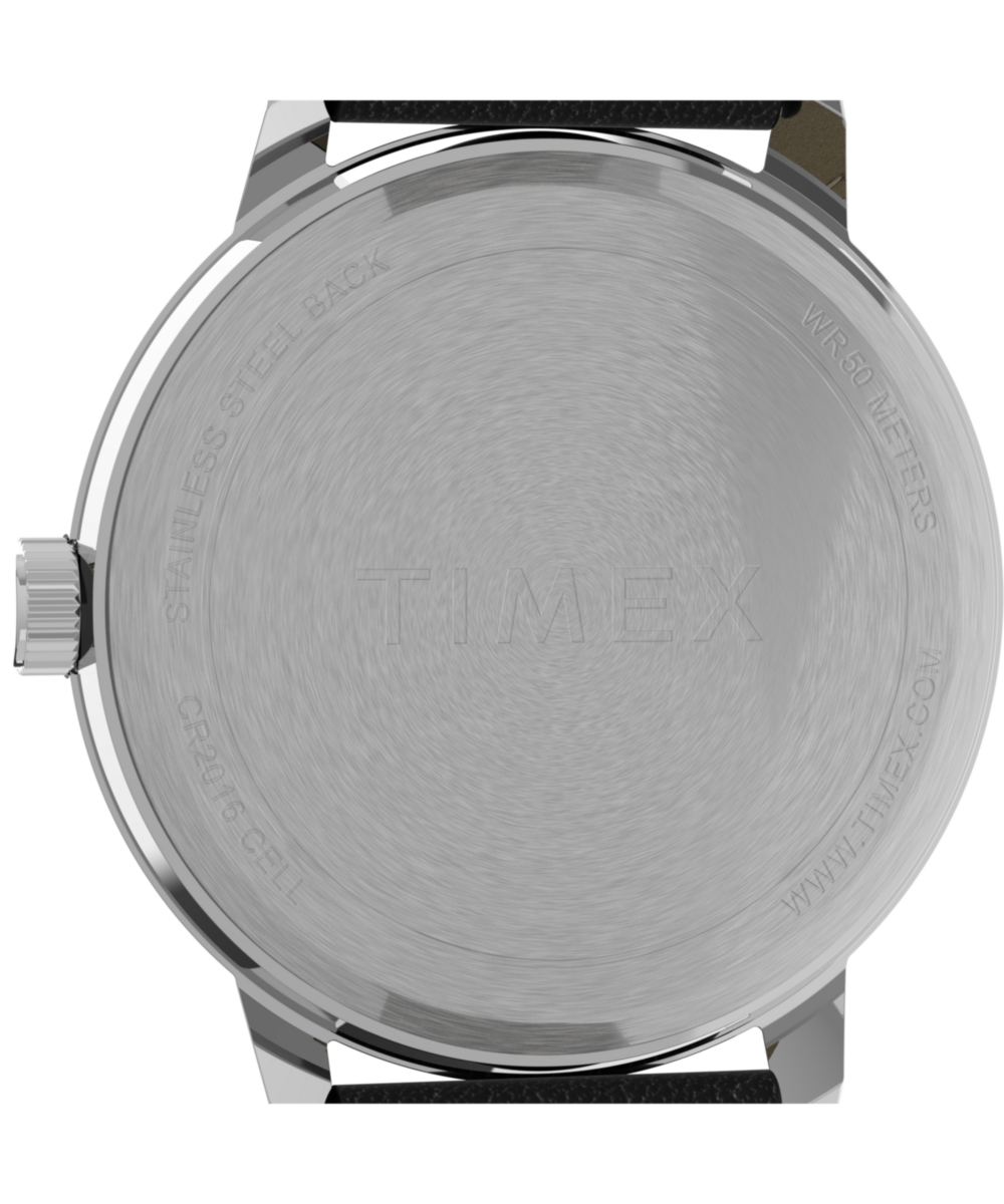 Heritage Easy Reader Bold 43mm Leather Strap Watch