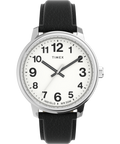 Heritage Easy Reader Bold 43mm Leather Strap Watch