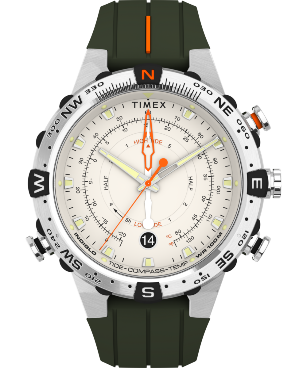 Heritage Expedition Tide-Temp-Compass 45mm Silicone Strap Watch