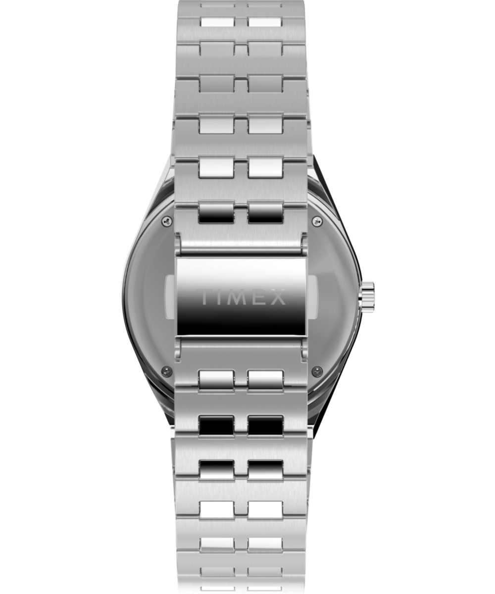 Heritage Q Timex GMT 38mm Stainless Steel Bracelet Watch