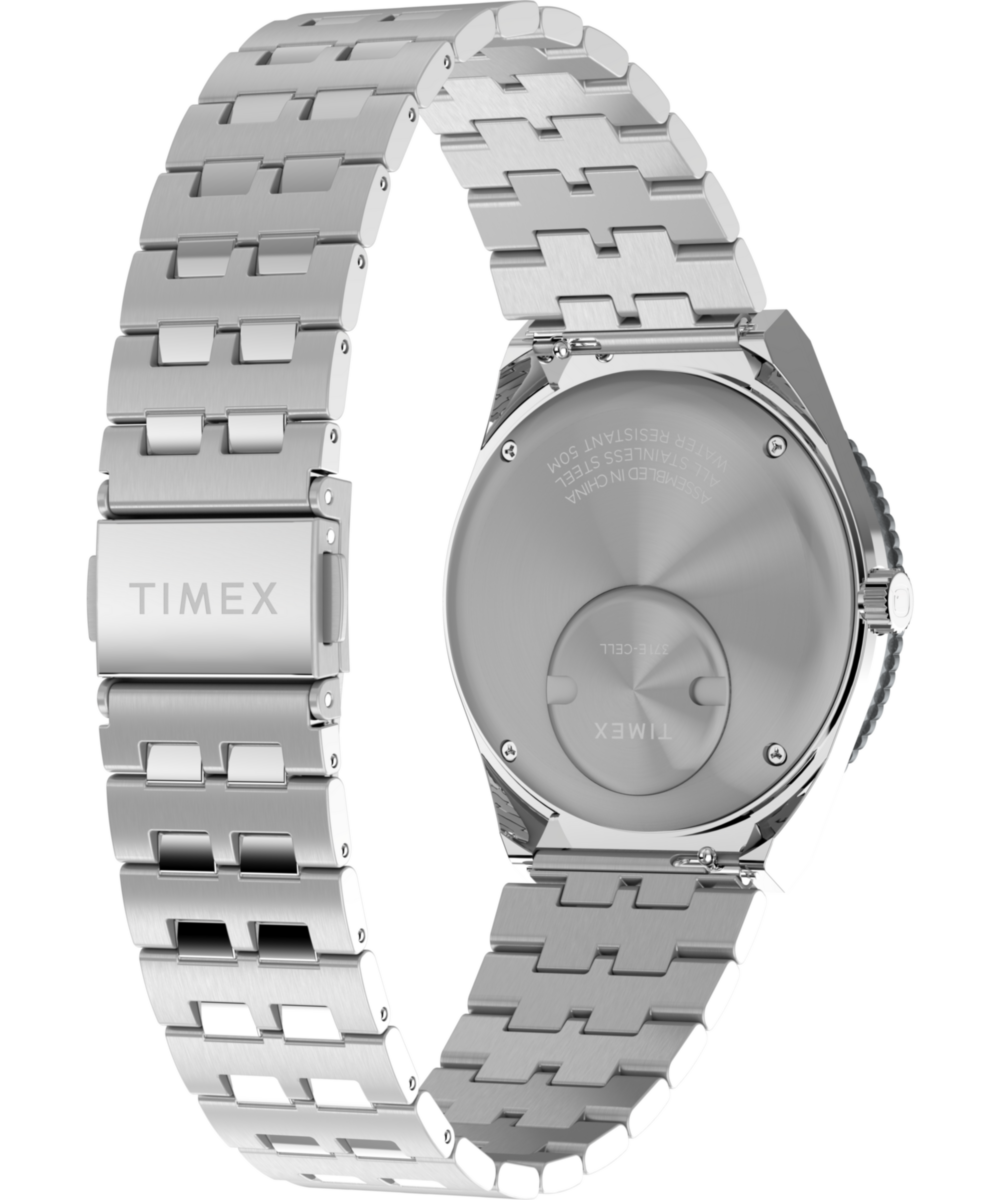 Heritage Q Timex GMT 38mm Stainless Steel Bracelet Watch