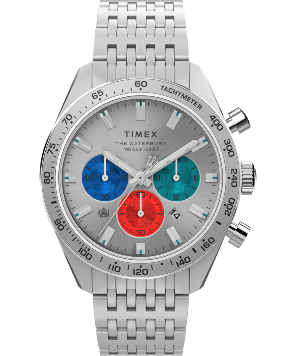 Heritage Waterbury Chronograph 41mm Stainless Steel Bracelet Watch