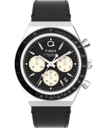 Heritage Q Timex Chronograph 40mm Leather Strap Watch