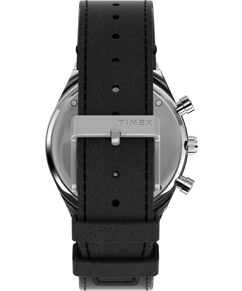 Heritage Q Timex Chronograph 40mm Leather Strap Watch