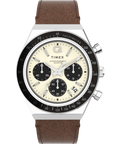 Heritage Q Timex Chronograph 40mm Leather Strap Watch