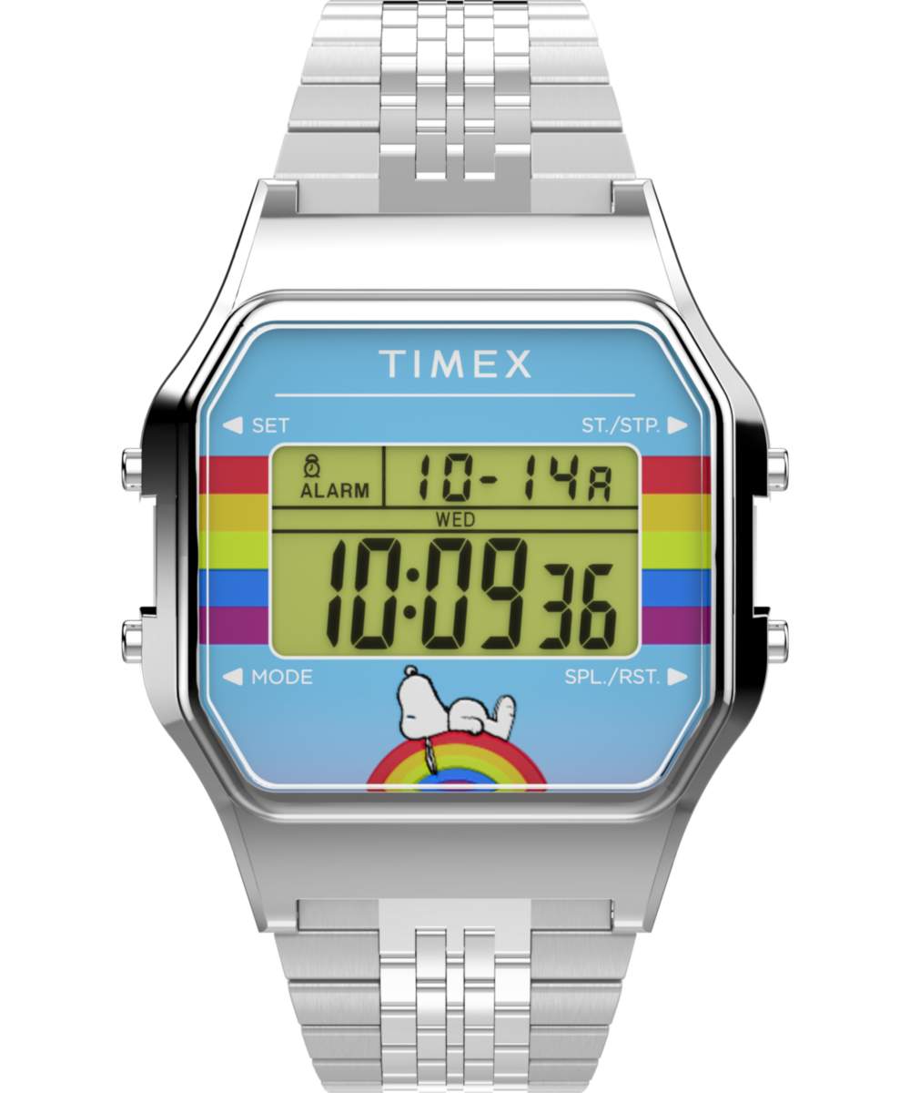 Heritage Peanuts x Timex 80 Dream in Color 34mm Stainless Steel Bracelet Watch