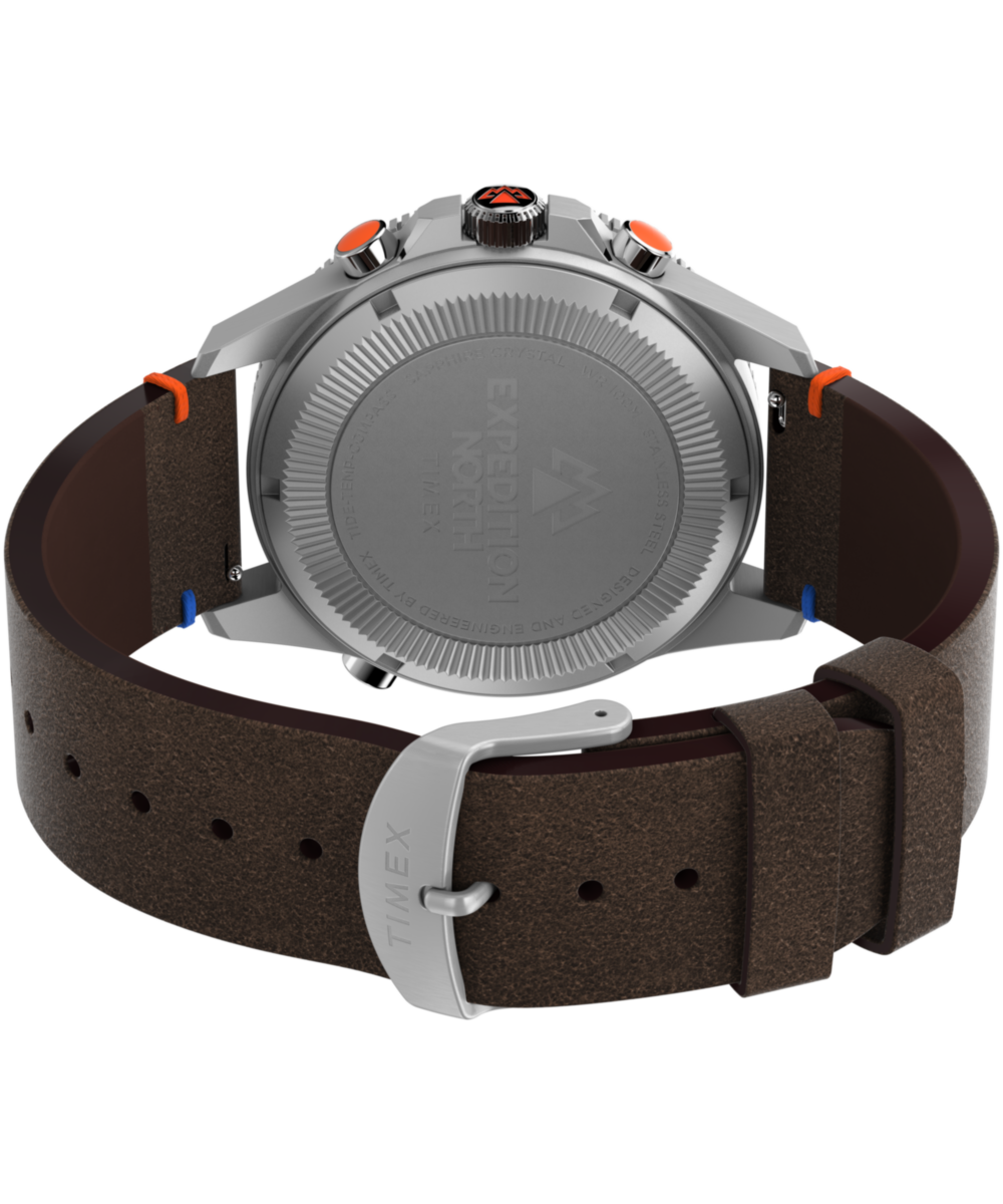 Heritage Expedition Tide-Temp-Compass 43mm Eco-Friendly Leather Strap Watch