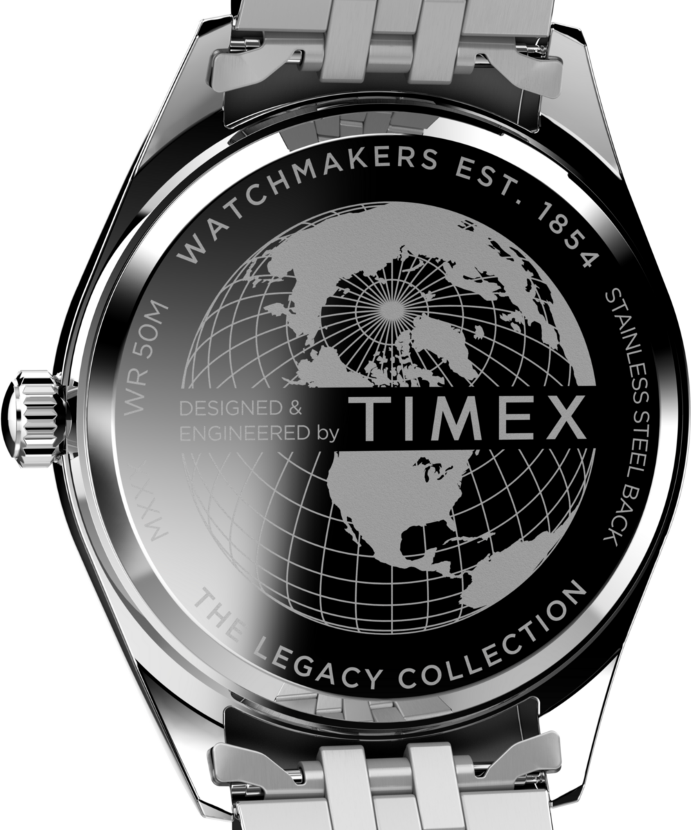 Heritage Timex Legacy Day and Date 41mm Stainless Steel Bracelet Watch