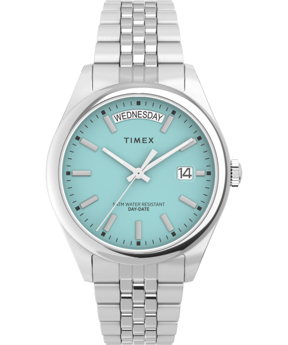 Heritage Timex Legacy Day and Date 36mm Stainless Steel Bracelet Watch