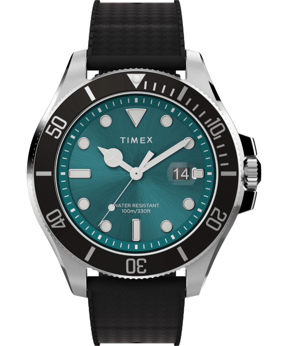 Heritage Harborside Coast 44mm Synthetic Rubber Strap Watch