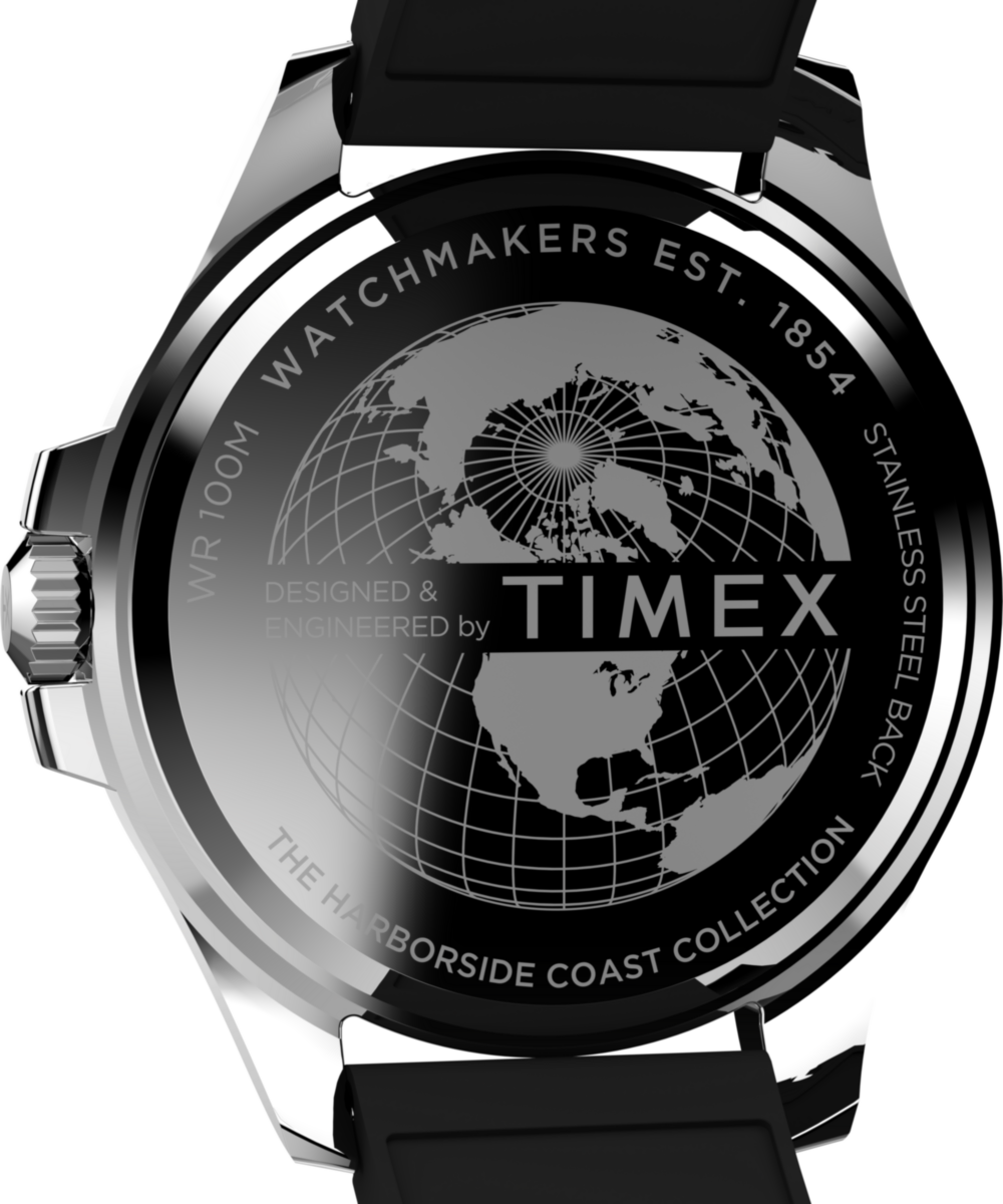Heritage Harborside Coast 44mm Synthetic Rubber Strap Watch