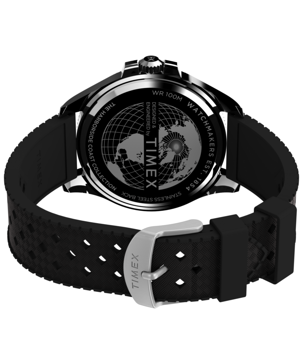 Heritage Harborside Coast 44mm Synthetic Rubber Strap Watch