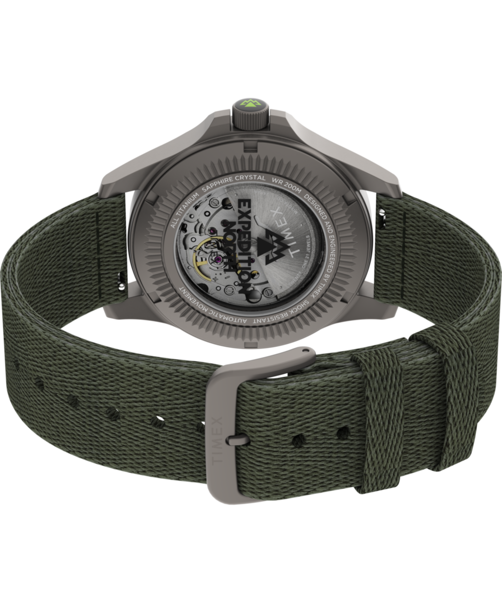 Heritage Expedition Field Post Titanium Automatic 41mm Recycled Fabric Strap Watch