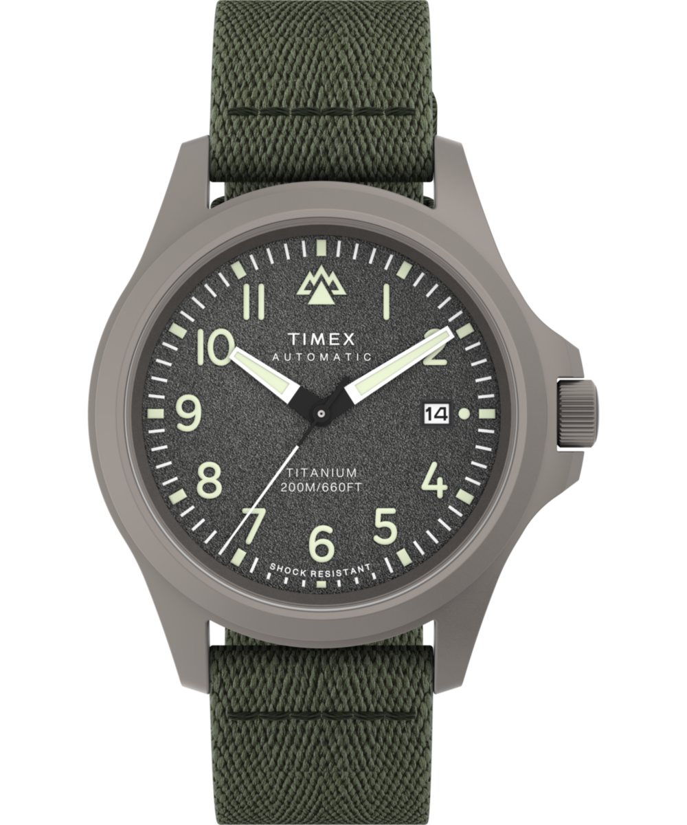 Heritage Expedition Field Post Titanium Automatic 41mm Recycled Fabric Strap Watch