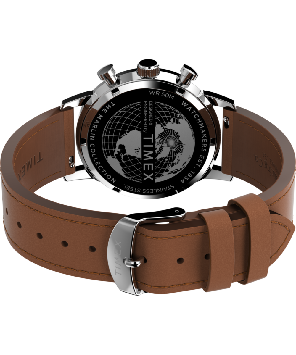 Heritage Marlin Chronograph Tachymeter 40mm Leather Strap Watch