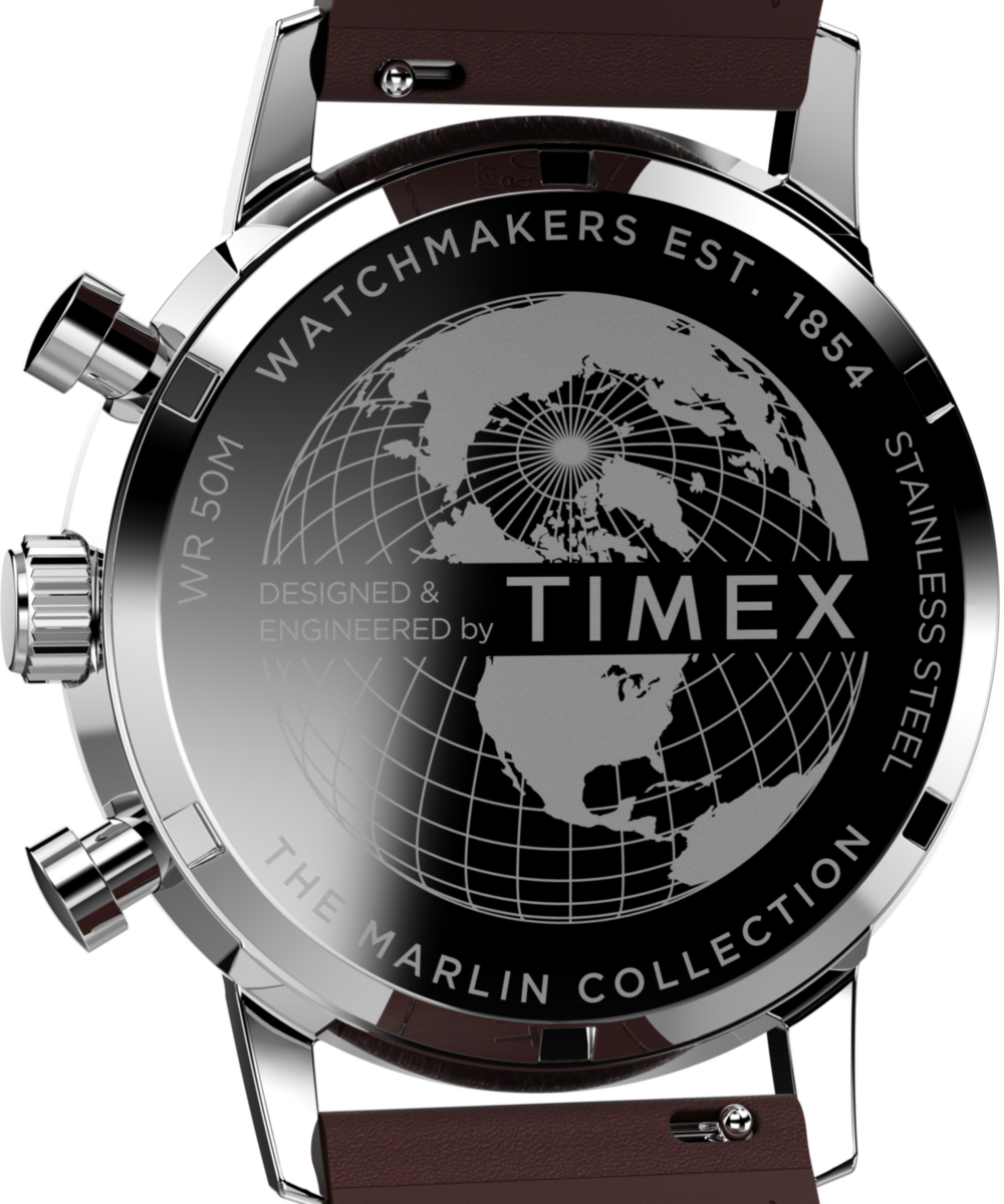 Heritage Marlin Chronograph Tachymeter 40mm Leather Strap Watch