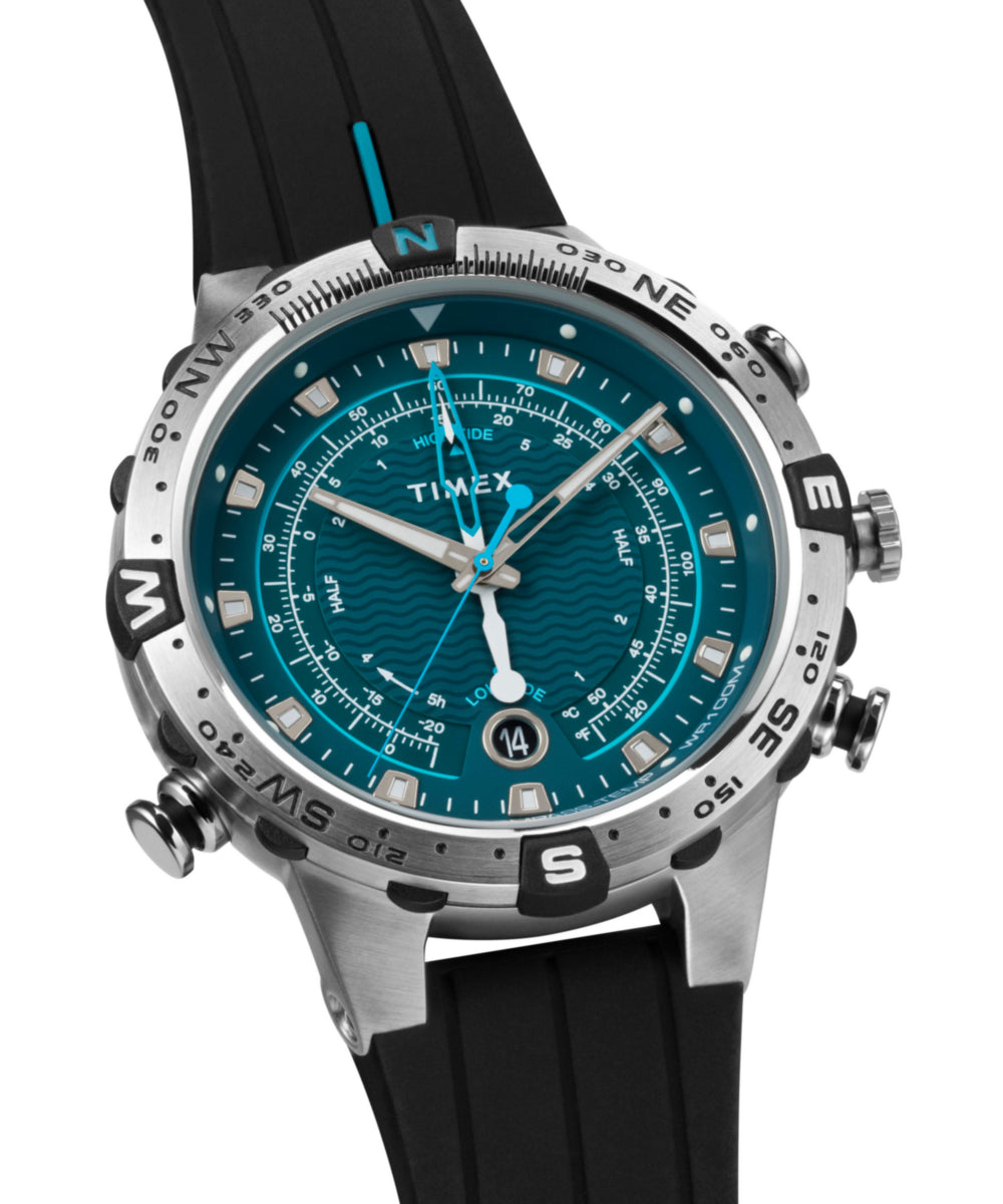 Heritage Expedition Tide-Temp-Compass 45mm Silicone Strap Watch