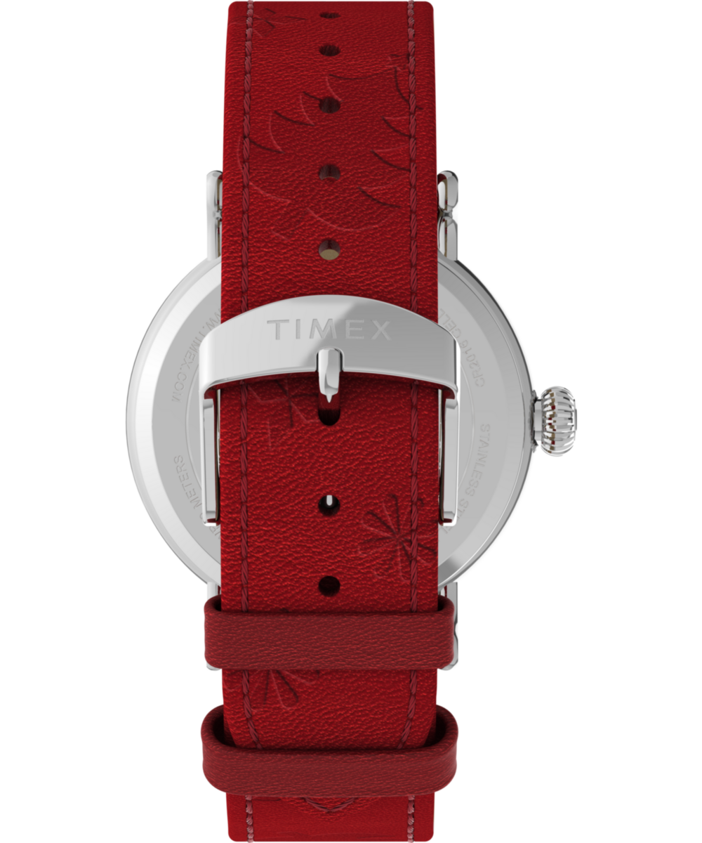 Heritage Peanuts x Timex Standard Snoopy Santa 40mm Leather Strap Watch