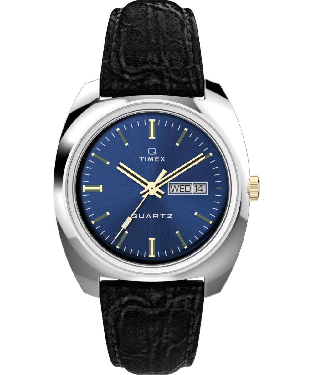 Heritage Q Timex 1978 DayDate 37.5mm Leather Strap Watch