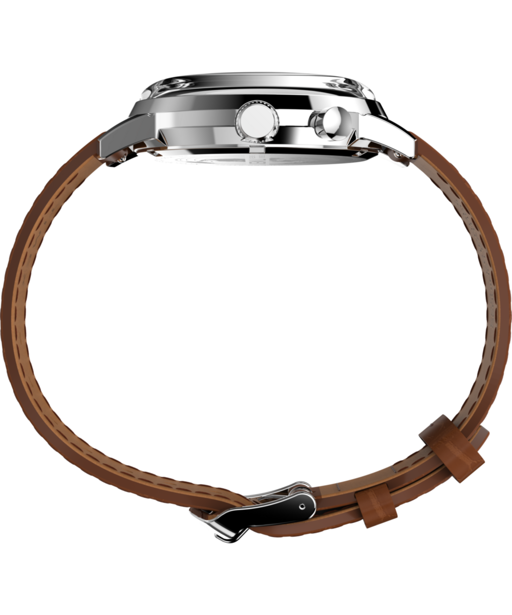 Heritage Marlin Moon Phase 40mm Leather Strap Watch