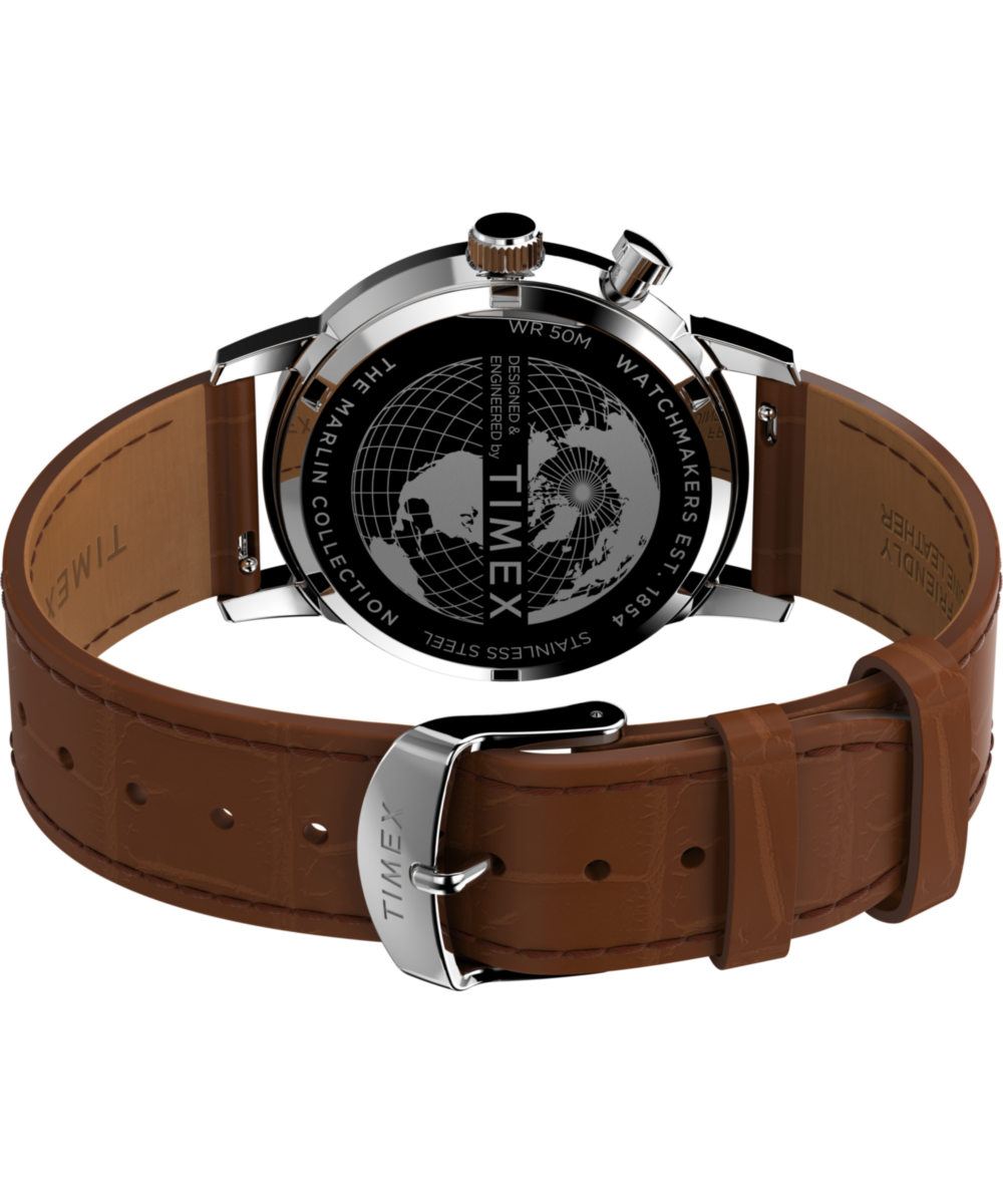 Heritage Marlin Moon Phase 40mm Leather Strap Watch