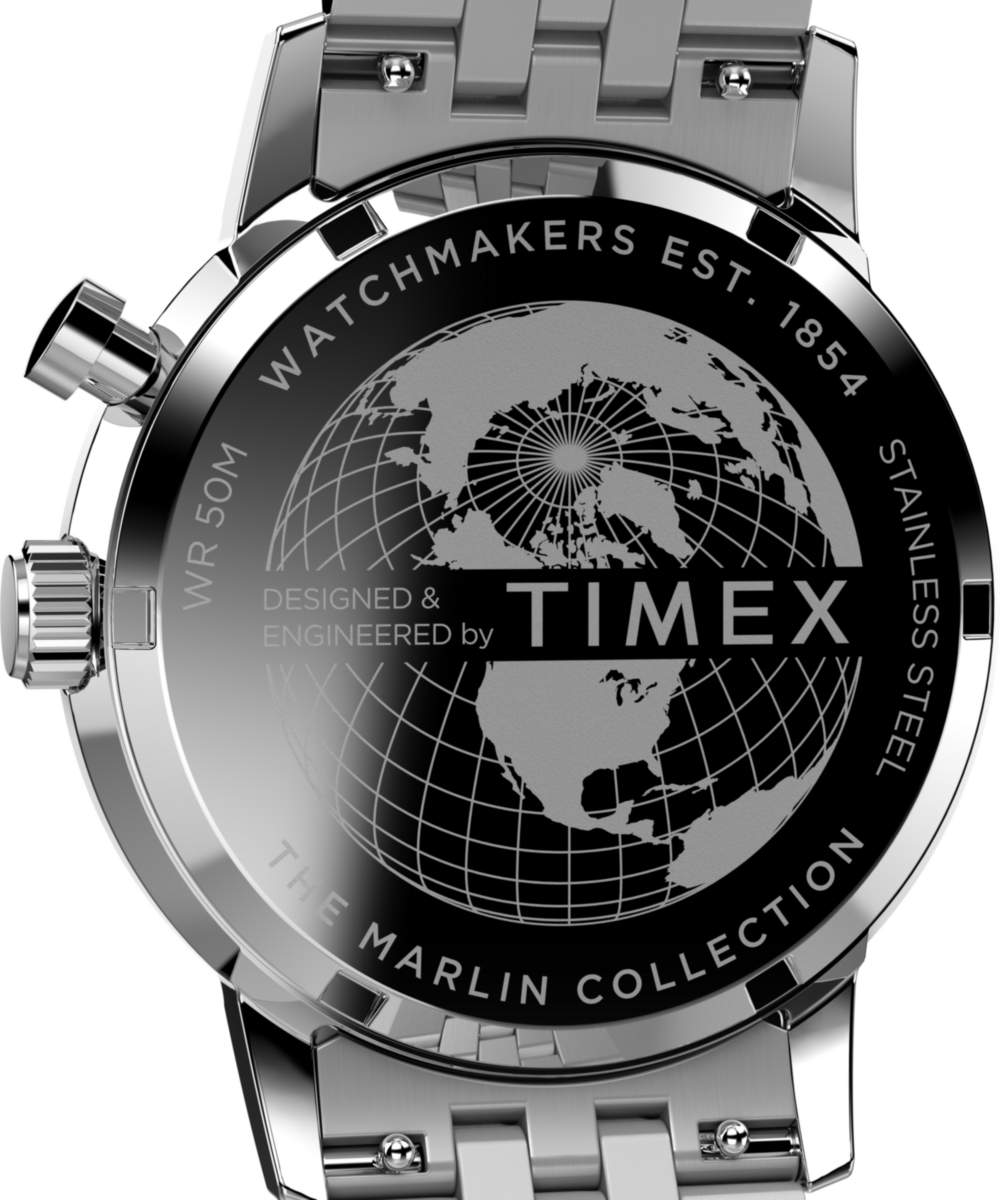 Heritage Marlin Moon Phase 40mm Stainless Steel Bracelet Watch