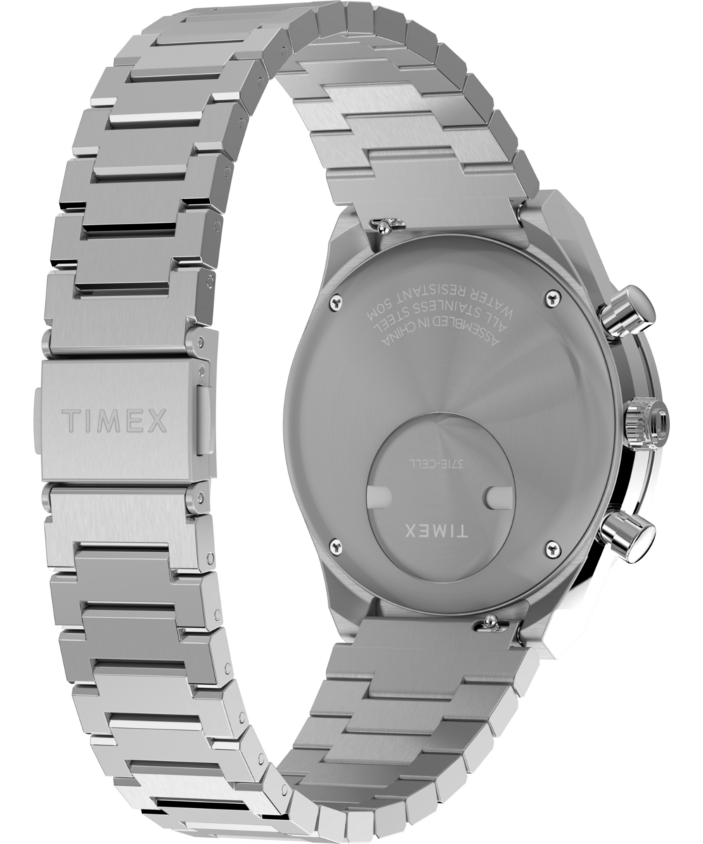 Heritage Q Timex Chronograph 40mm Stainless Steel Bracelet Watch