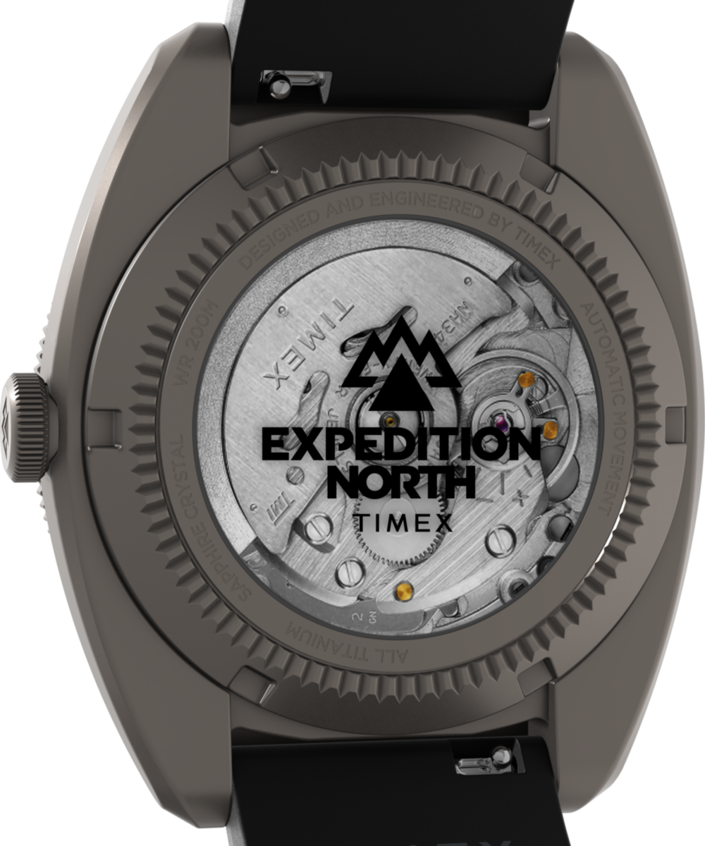 Heritage Expedition Pioneer Titanium Automatic GMT 41mm Silicone Strap Watch