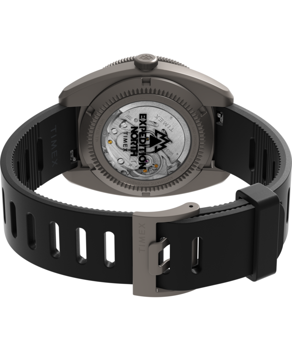 Heritage Expedition Pioneer Titanium Automatic GMT 41mm Silicone Strap Watch
