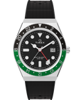 Heritage Q Timex GMT 38mm Synthetic Rubber Strap Watch