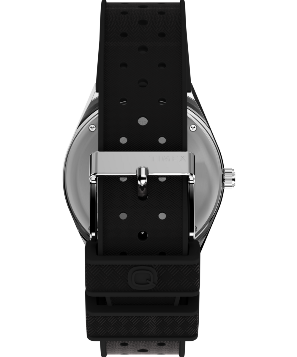 Heritage Q Timex GMT 38mm Synthetic Rubber Strap Watch