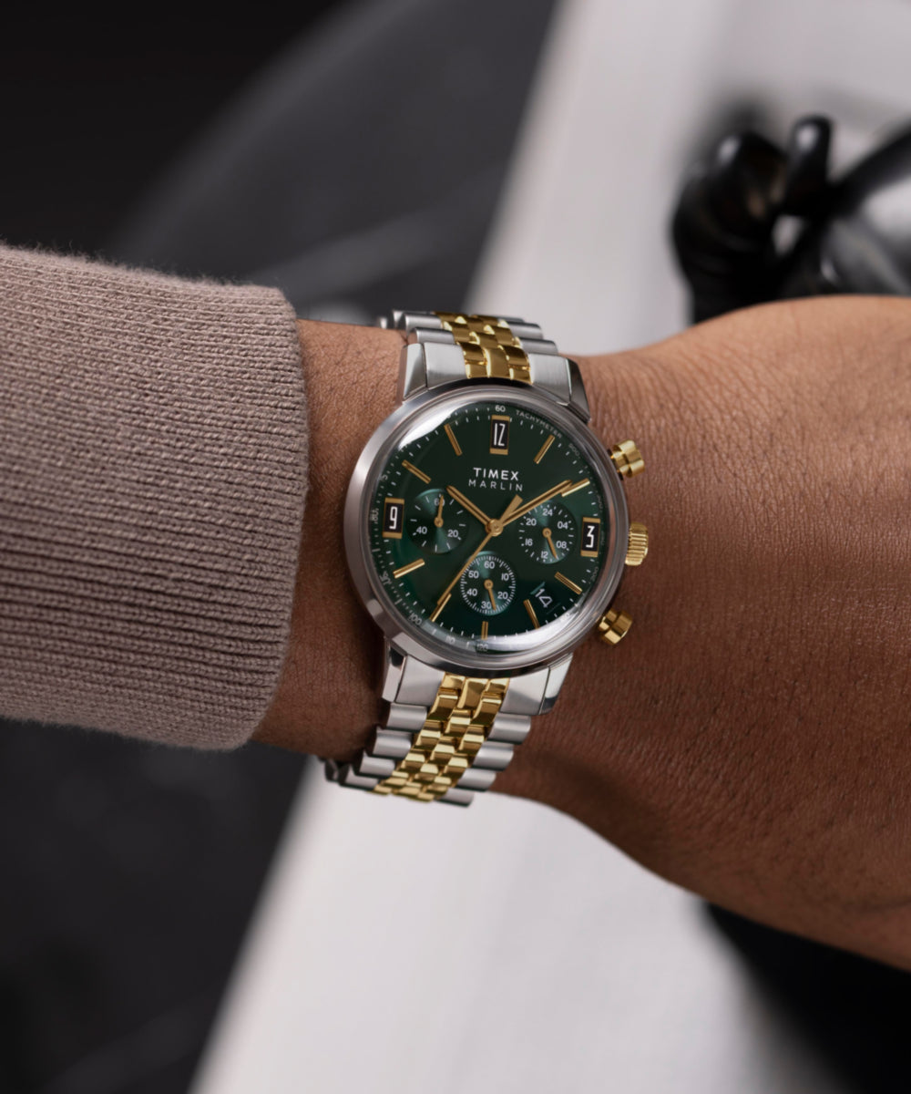 Heritage Marlin Chronograph Tachymeter 40mm Stainless Steel Bracelet Watch
