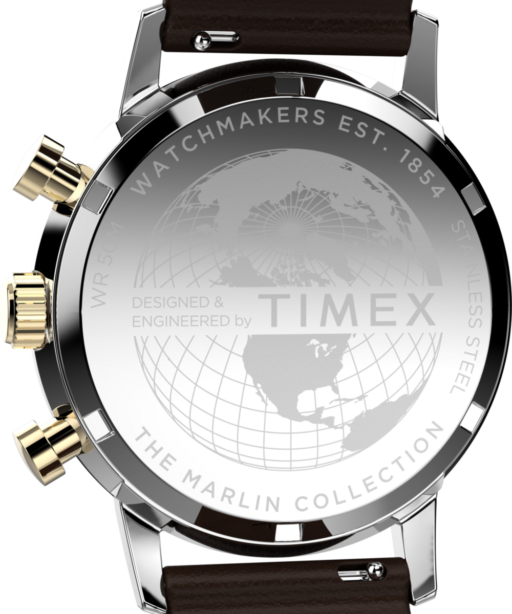 Heritage Marlin Chronograph Tachymeter 40mm Leather Strap Watch