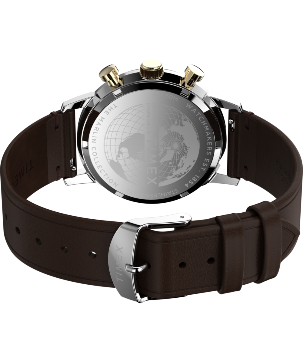 Heritage Marlin Chronograph Tachymeter 40mm Leather Strap Watch