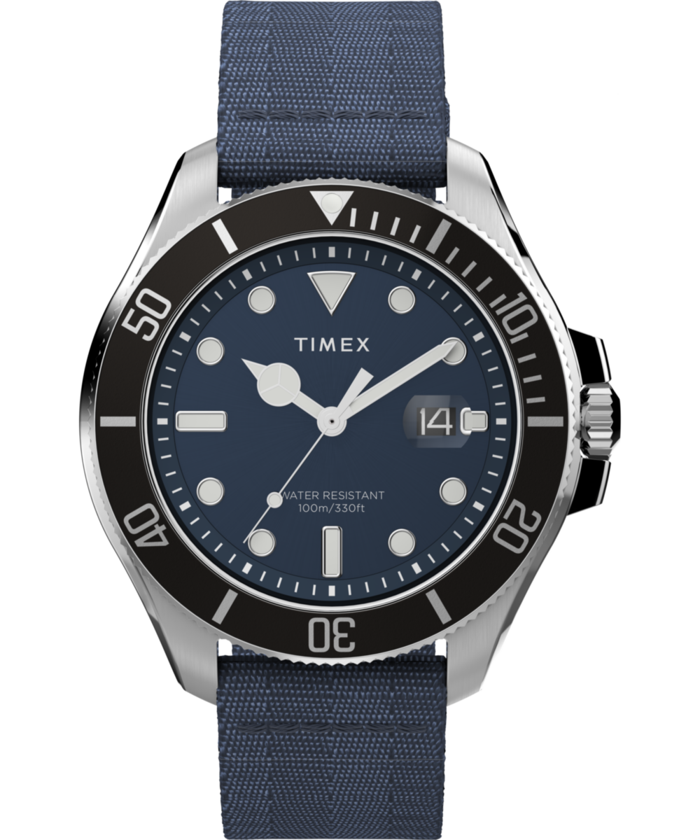 Heritage Harborside Coast 44mm Recycled Fabric Strap Watch