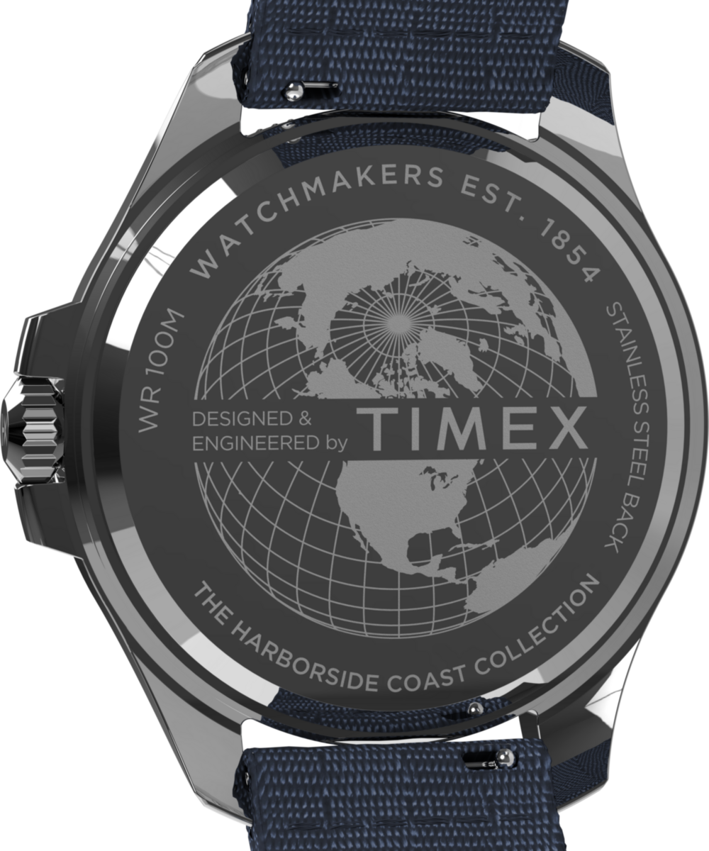 Heritage Harborside Coast 44mm Recycled Fabric Strap Watch